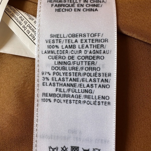 True Religion 100% Leather Moto Jacket in Cognac | Size Medium - Picture 12 of 13